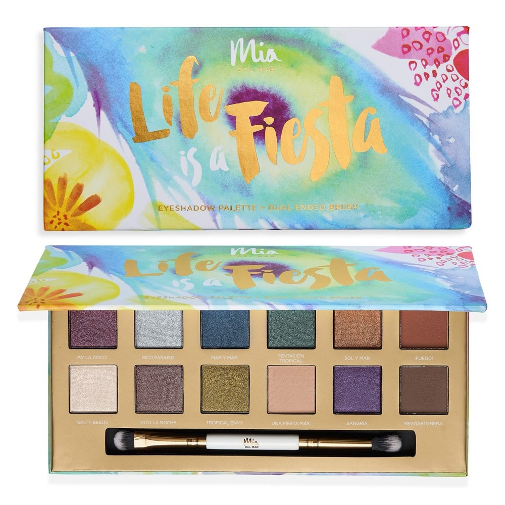 🌸5/$30 NEW Mia Del Mar Life is a Fiesta Eyeshadow Palette
